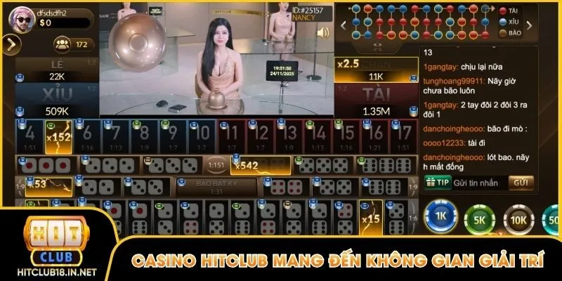 Casino Hitclub mang đến không gian giải trí cực chất lượng